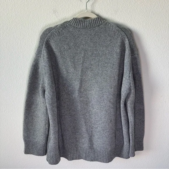 ANINE BING Rosie Gray Pullover Knit Cashmere Sweater SZ S - Picture 8 of 9